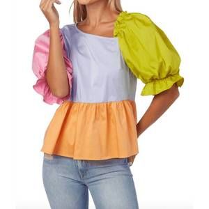 Like new CROSBY BY MOLLIE BURCH rooney top in spring colorblock